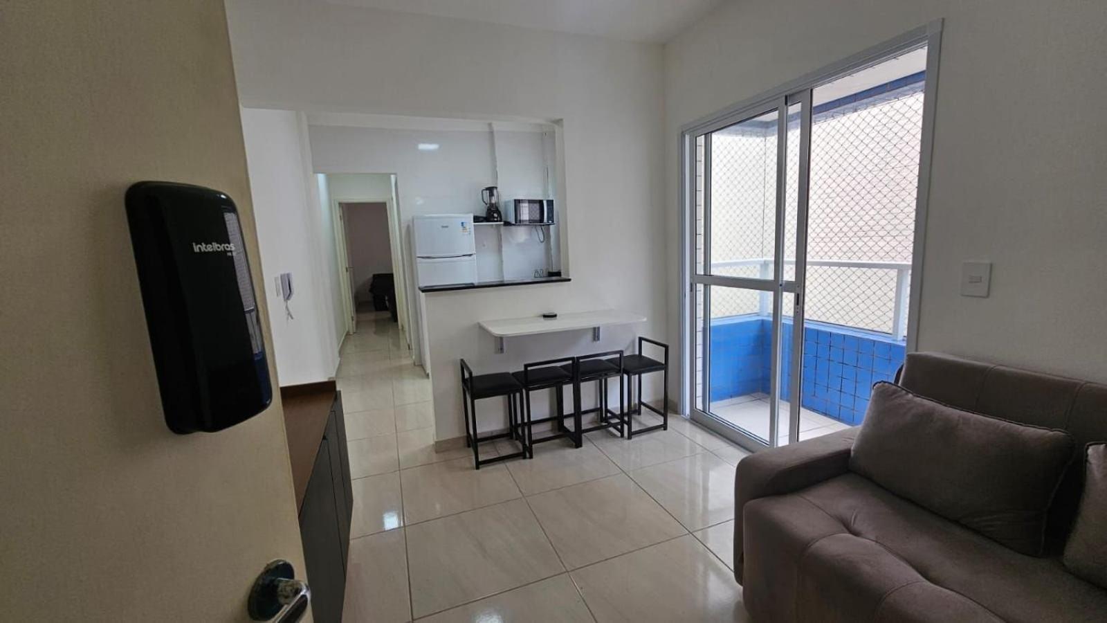 044 Aviacao Beira Mar - 1 Quarto - 10 Metros Da Praia - Wi Fi 300Mbps - Estacionamento Gratuito Praia Grande  Luaran gambar
